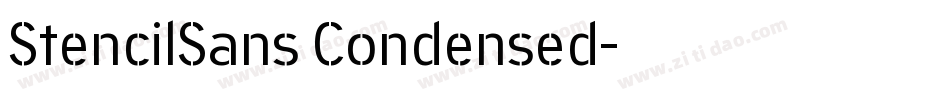 StencilSans Condensed字体转换